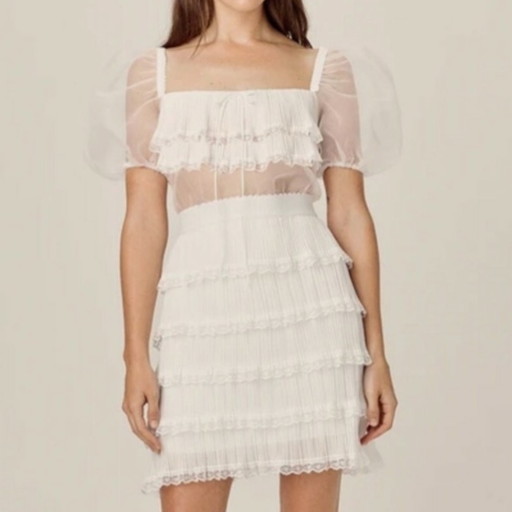 For Love and Lemons Posie Mini Dress - Picture 4 of 10